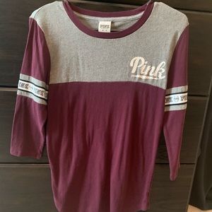 PINK raglan sleeved jersey